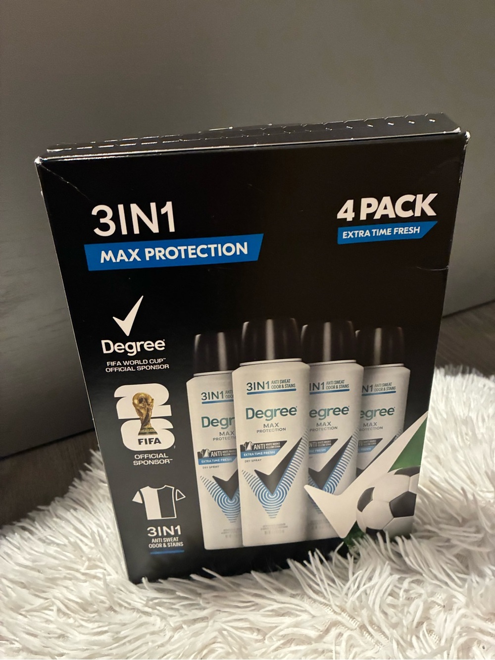 Degree 3IN1 Max Protection 4-Pack Deodorant - White & Black